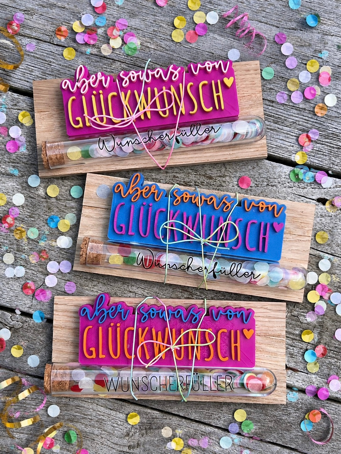 Aber sowas von Glückwunsch mit Wunscherfüller Geschenkset